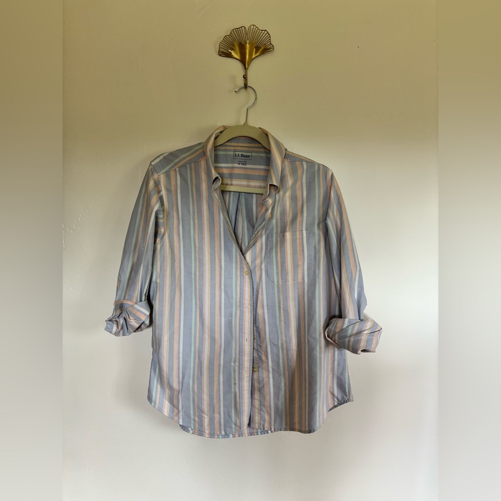 L.L. Bean Pastel Striped Shirt | A9